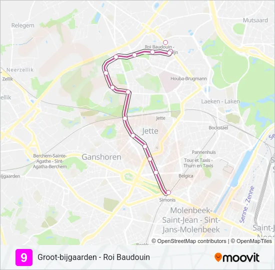 9 Light Rail Line Map
