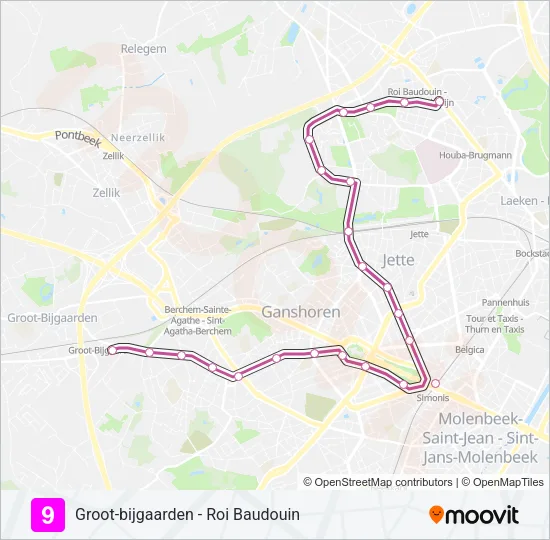 9 Light Rail Line Map