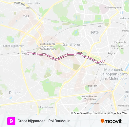 9 Light Rail Line Map