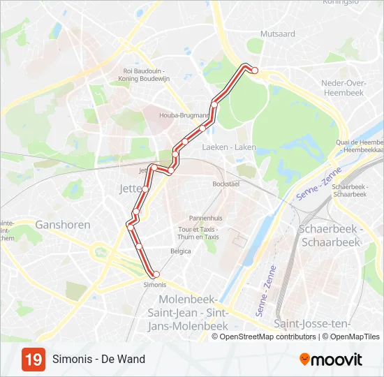 19 Tram Line Map