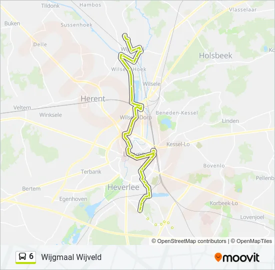 6 Bus Line Map