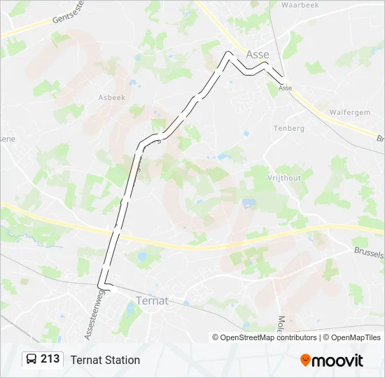 213 Bus Line Map