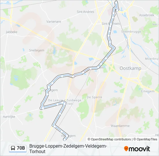 70B Bus Line Map