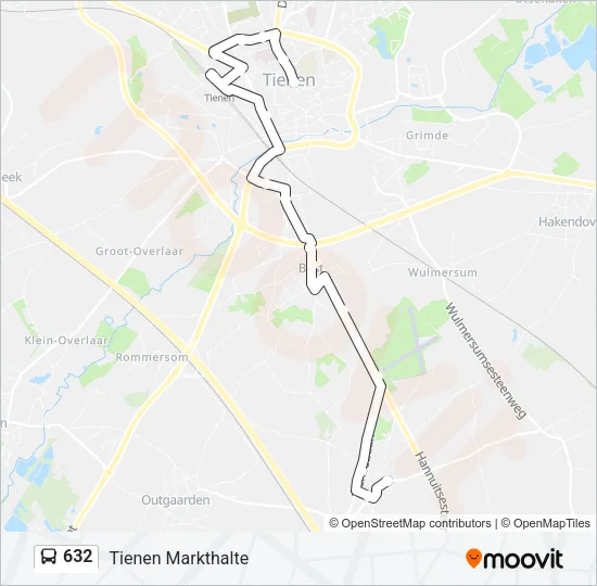 632 Bus Line Map