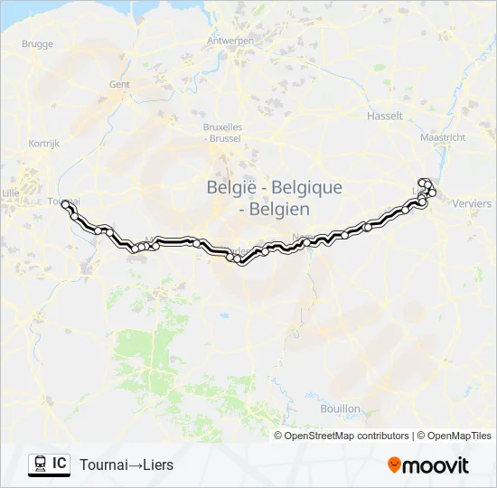 IC Train Line Map