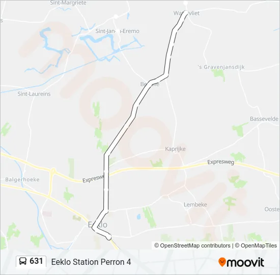 631 Bus Line Map