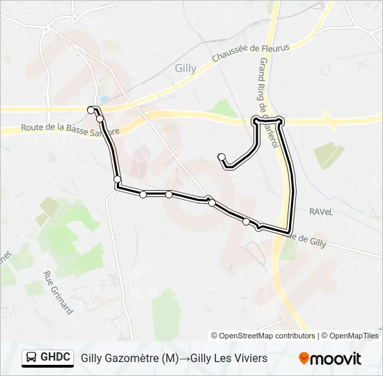 GHDC Bus Line Map