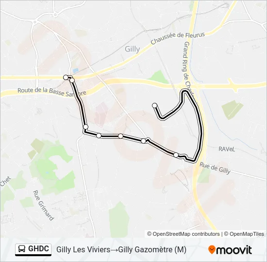GHDC Bus Line Map