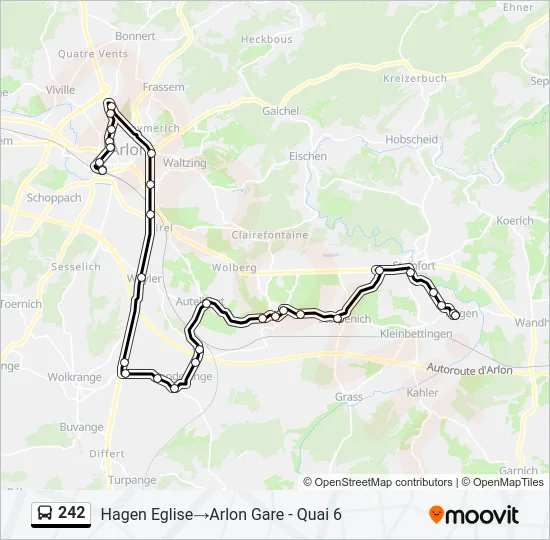 242 Bus Line Map