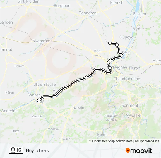 IC Train Line Map