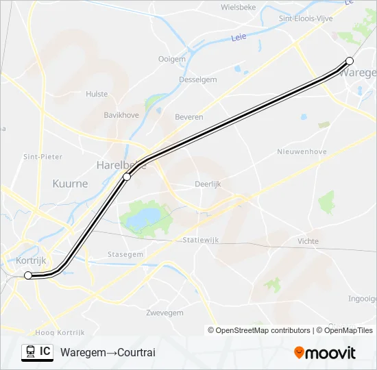 IC Train Line Map