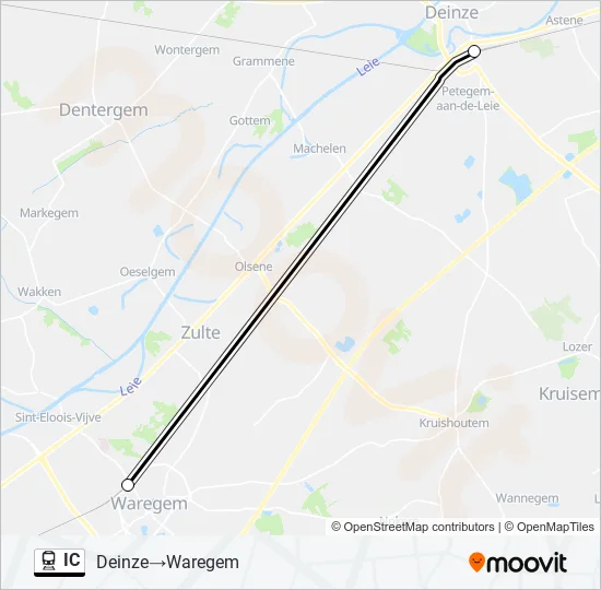 IC Trein Line Map