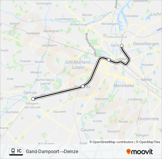IC Train Line Map
