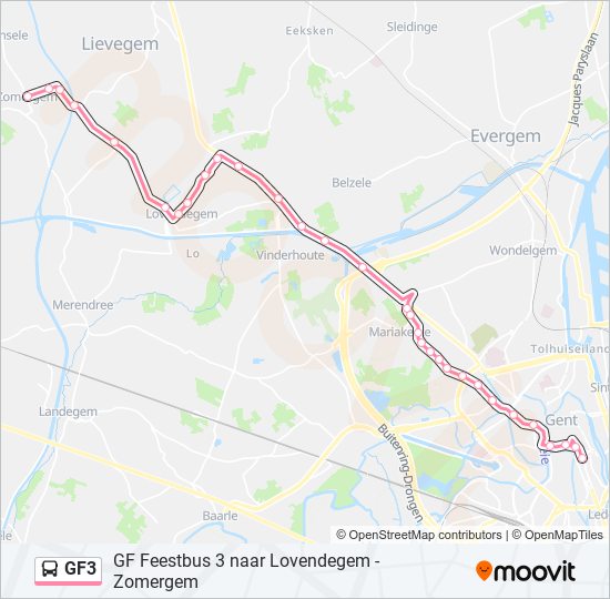 GF3 bus Line Map