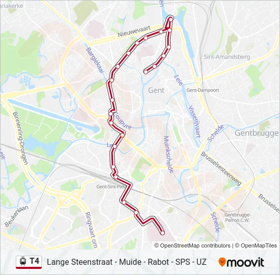 T4 Light Rail Line Map
