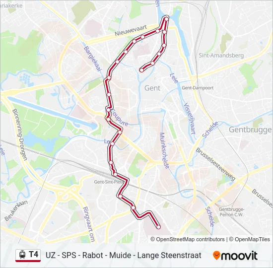 T4 Light Rail Line Map