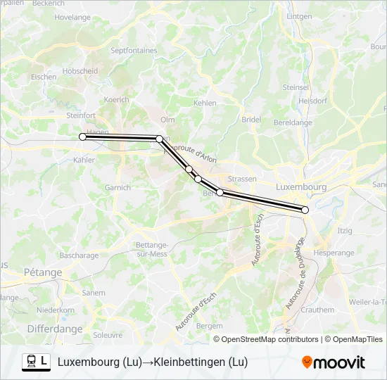 L Trein Line Map
