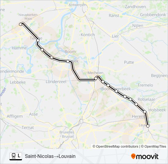 L train Line Map