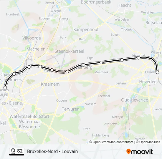 S2 Train Line Map