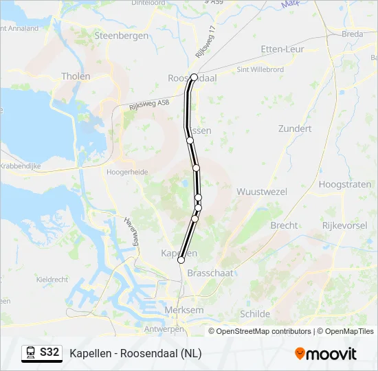 S32 Train Line Map