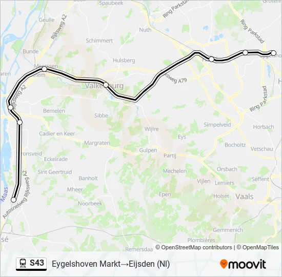 S43 Train Line Map