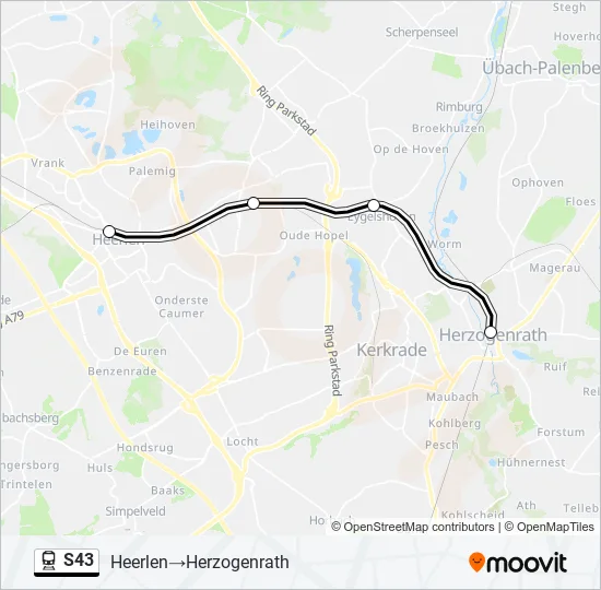 S43 Train Line Map
