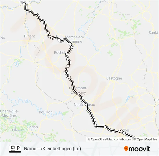 P Train Line Map