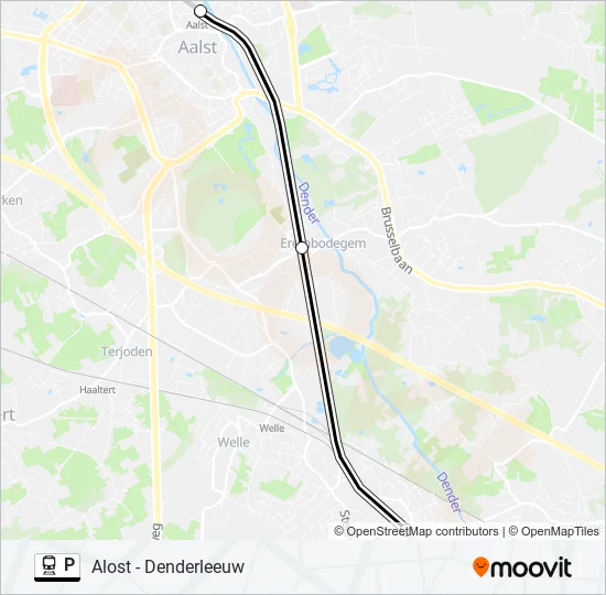 P Trein Line Map
