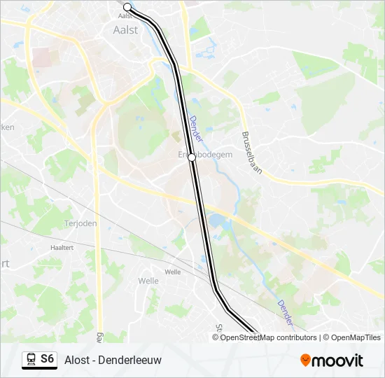 S6 Trein Line Map