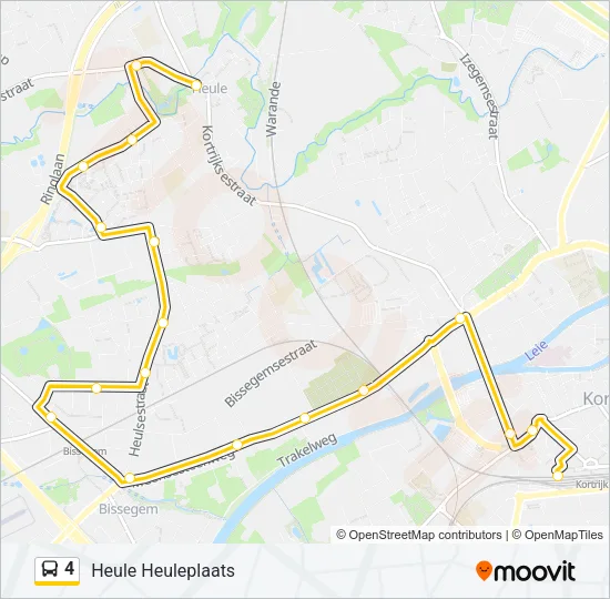 4 Bus Line Map