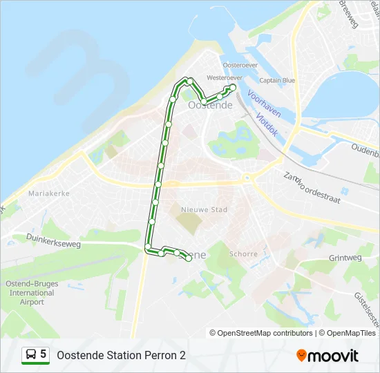 5 Bus Line Map