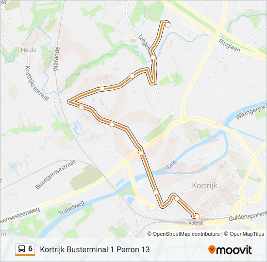 6 Bus Line Map