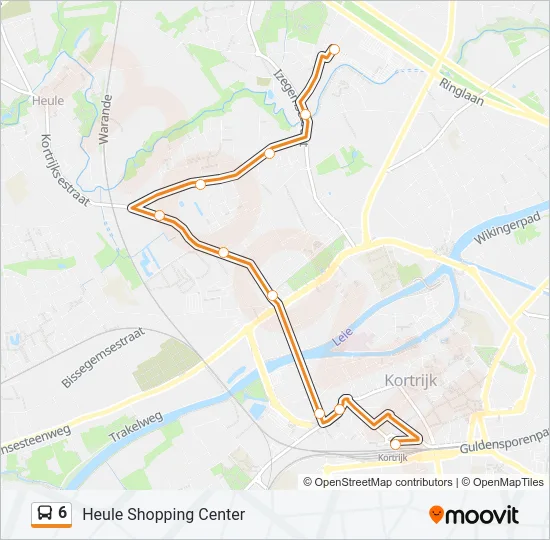 6 Bus Line Map