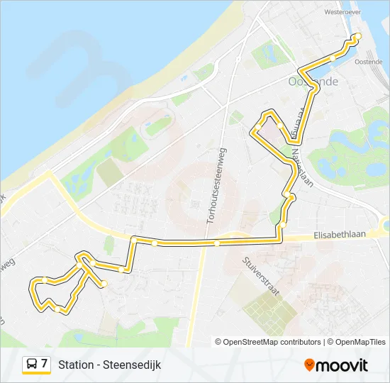 7 Bus Line Map
