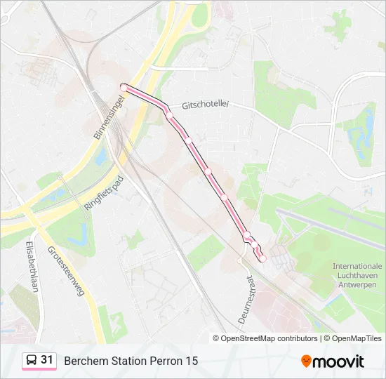 31 Bus Line Map