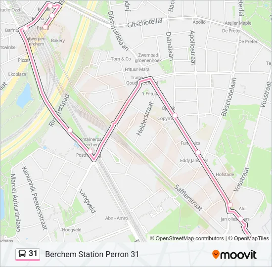 31 Bus Line Map