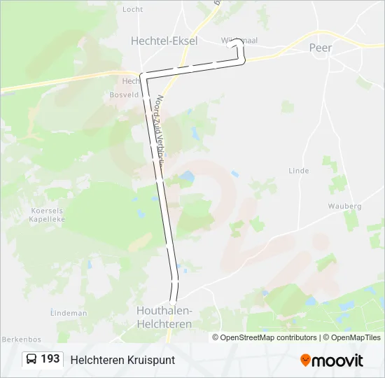 193 Bus Line Map