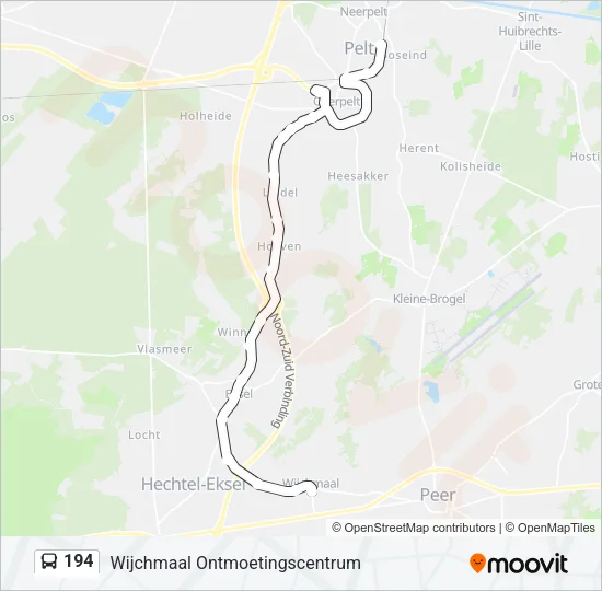 194 Bus Line Map