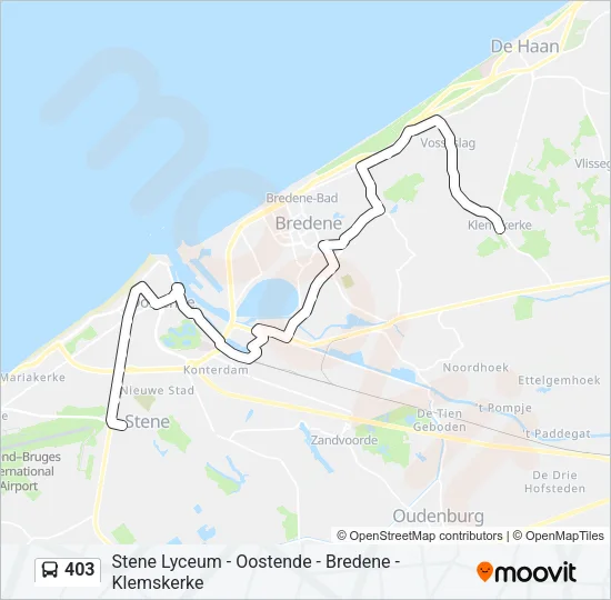 403 Bus Line Map