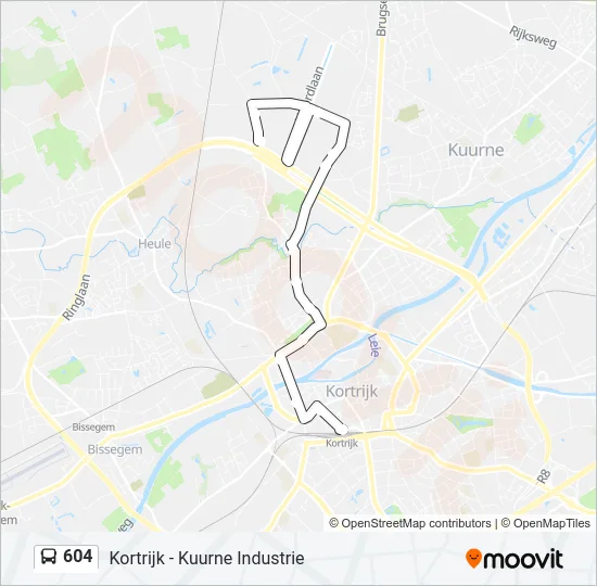 604 Bus Line Map