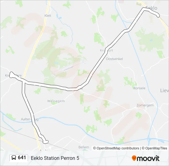 641 Bus Line Map