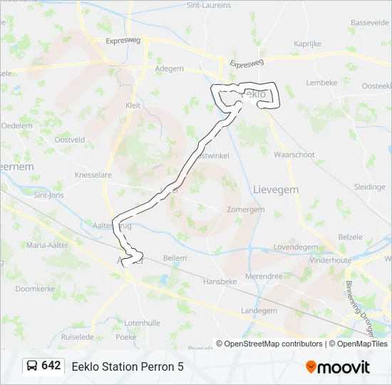 642 Bus Line Map