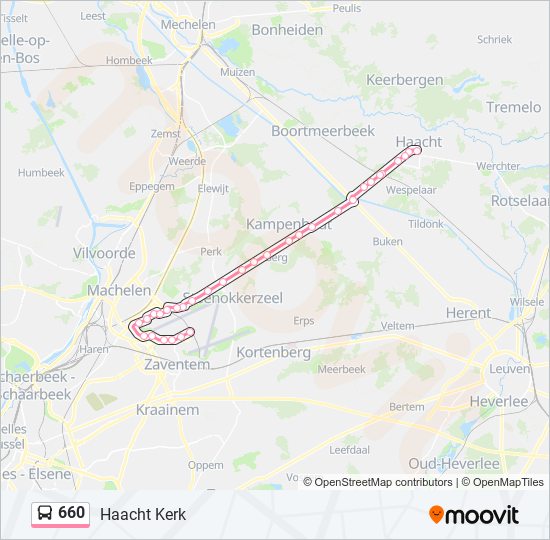 660 bus Line Map