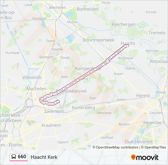 660 Bus Line Map