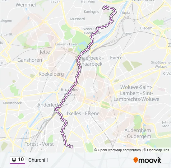 10 Light Rail Line Map