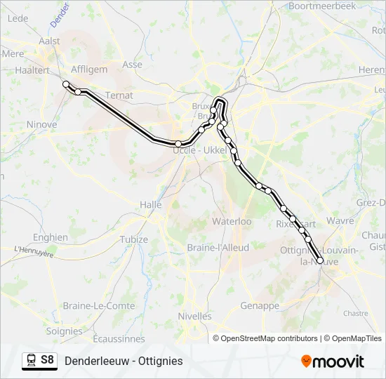 S8 Train Line Map