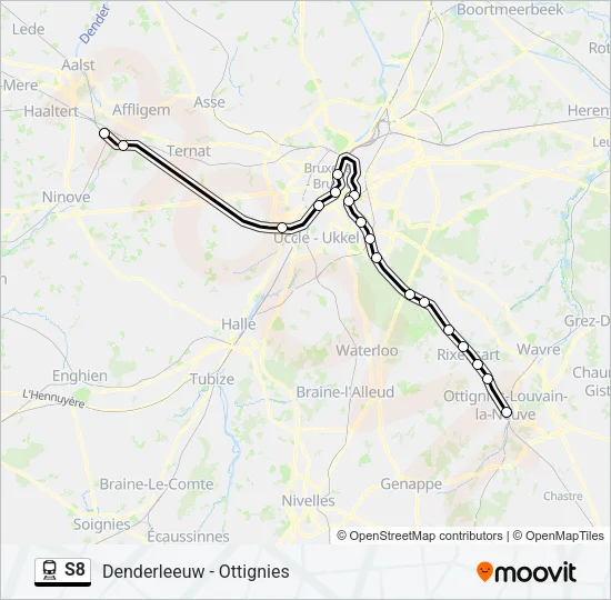 S8 Train Line Map