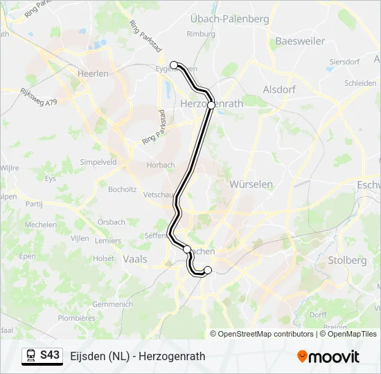 S43 Train Line Map