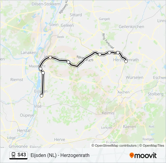 S43 Train Line Map