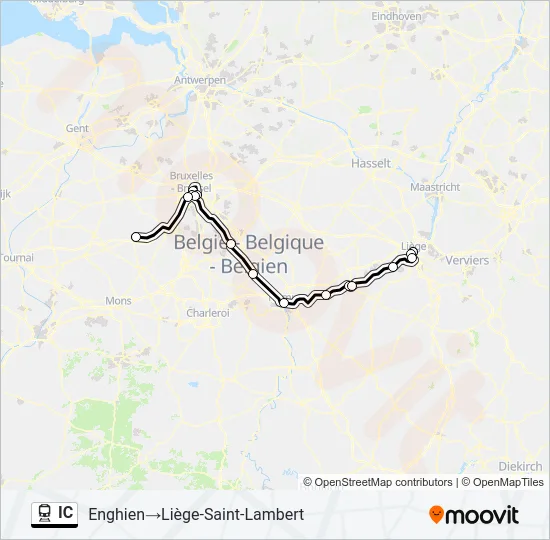 IC Train Line Map